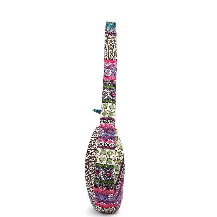 Bolso bandolera con estampado de rayas de algodón de Buddha Stones