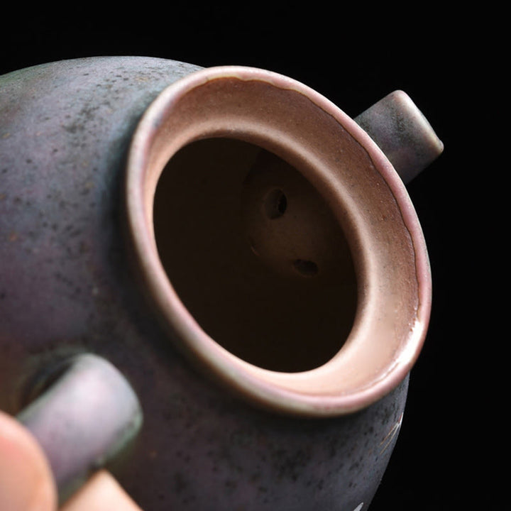 Buddha Stones White Crane Cloud Tetera de Kung Fu Chino de Cerámica