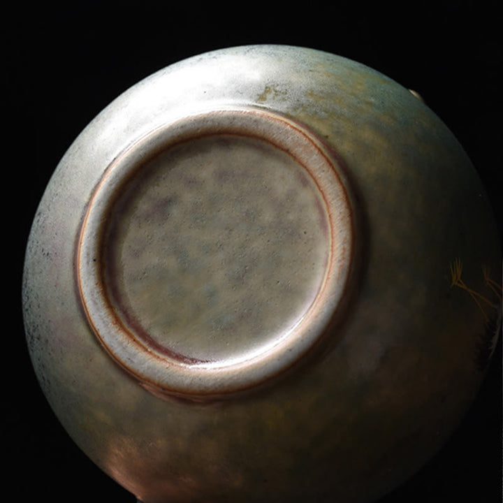 Buddha Stones White Crane Cloud Tetera de Kung Fu Chino de Cerámica