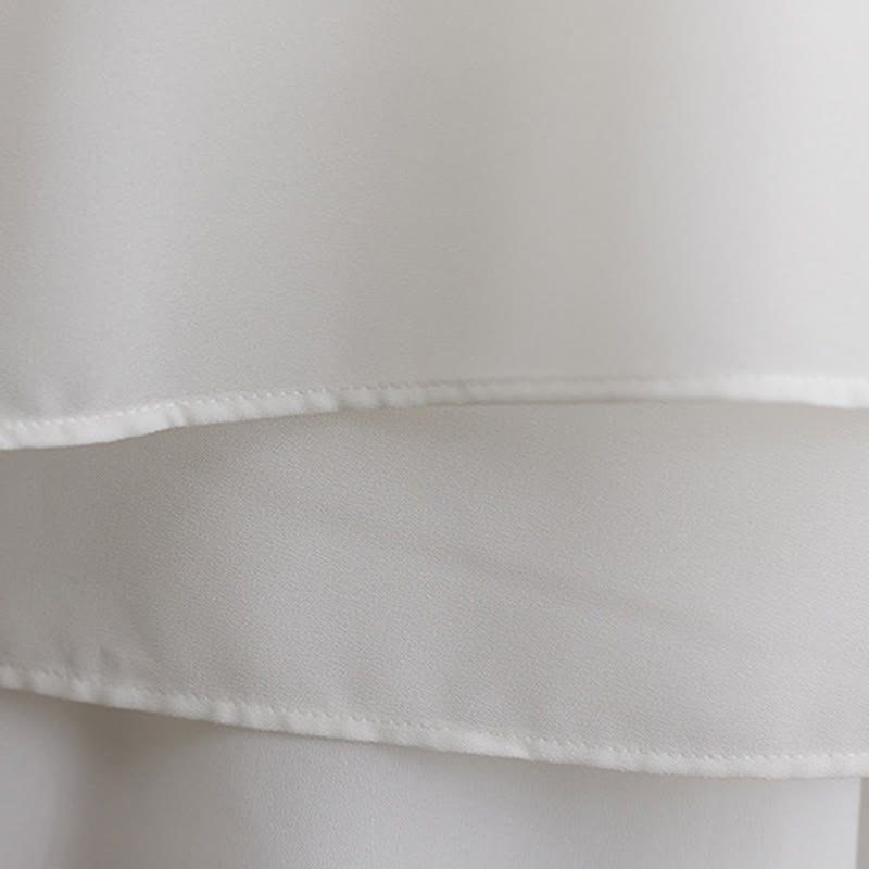 Conjunto Zen para Mujer de 2 Piezas con Vestido Midi de Manga Larga con Botones de Rana y Pantalones Amplios de Chifón Buddha Stones