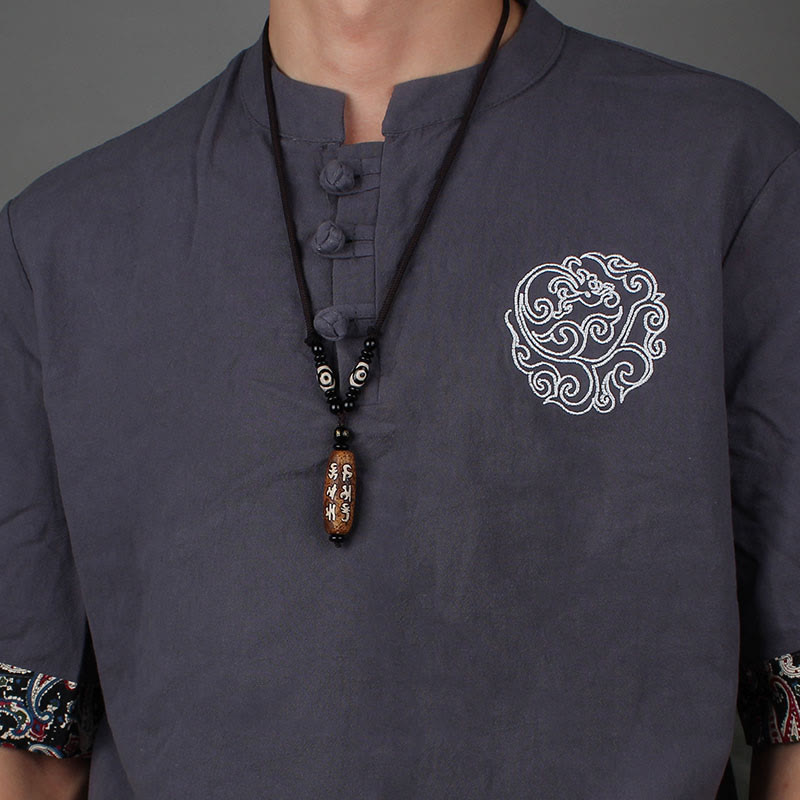 Buddha Stones Tíbet Om Mani Padme Hum Perla Dzi Avalokitesvara Patrón Collar de Riqueza Colgante - image 10