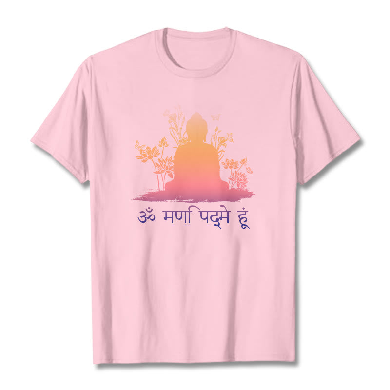 Camiseta Buddha Stones sánscrito OM NAMAH SHIVAYA - Rosa claro - 2XL - image 13