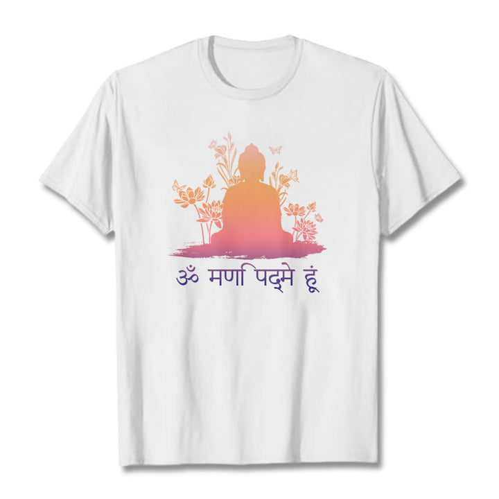 Camiseta Buddha Stones sánscrito OM NAMAH SHIVAYA - Blanco - 2XL - image 1
