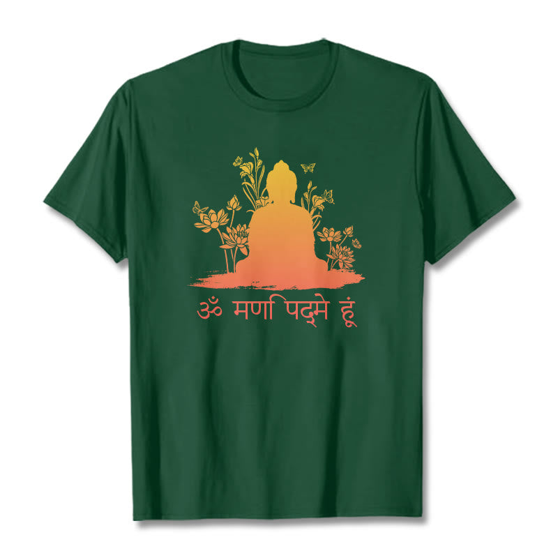 Camiseta Buddha Stones sánscrito OM NAMAH SHIVAYA - Verde bosque - 2XL - image 11