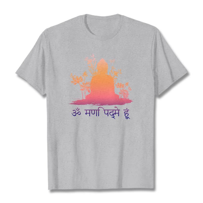 Camiseta Buddha Stones sánscrito OM NAMAH SHIVAYA - Gris claro - 2XL - image 20