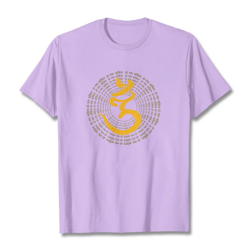 Buddha Stones Camiseta Sánscrita con el Mantra 108 OM NAMAH SHIVAYA - Ciruela - 2XL - image 14