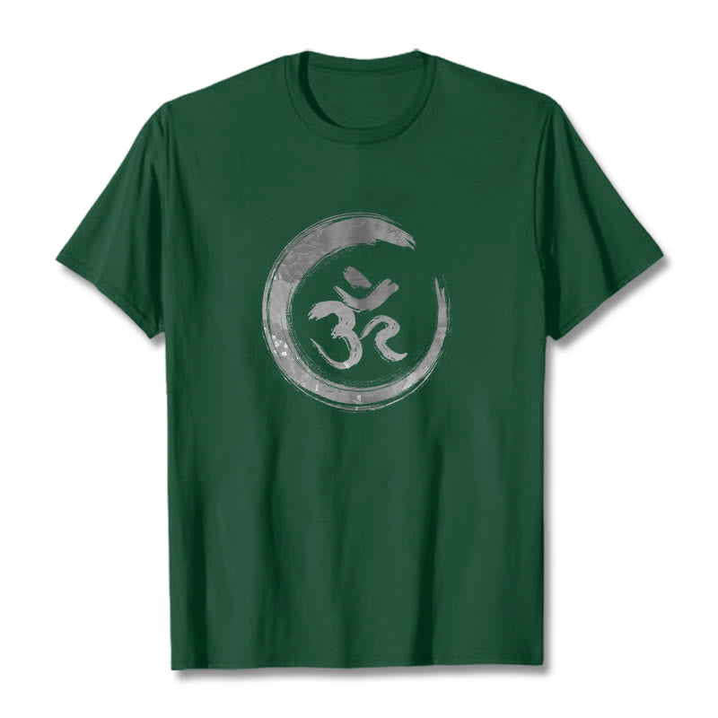 Camiseta con Mantra OM Sánscrito de Buddha Stones - Verde bosque - 2XL - image 10