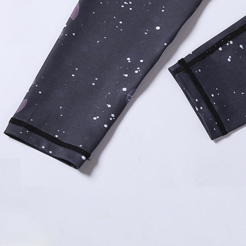 Leggings deportivos estampados de líneas de Sakura con flores de cerezo de Buddha Stones, pantalones tipo capri de yoga para mujer - image 8