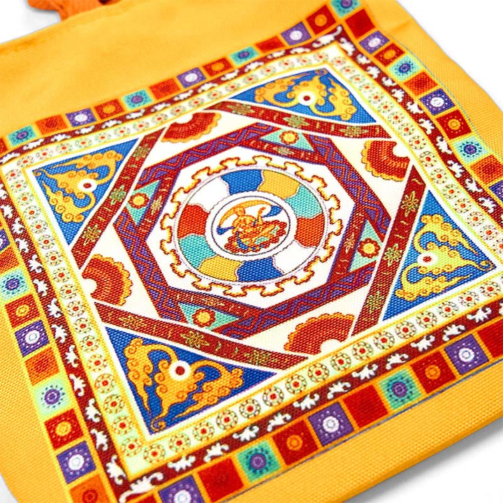 Buddha Stones Dunhuang Apsaras Voladoras Loto Estatuas de Buda Bolsa de Mano de Lona