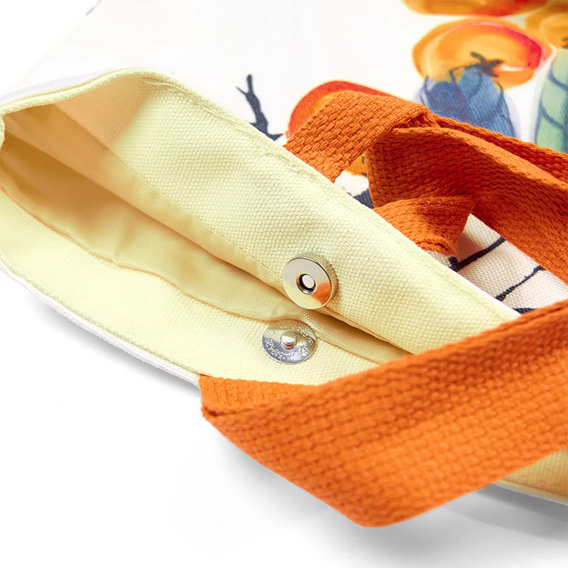 Bolso de mano de lona de caqui Buddha Stones