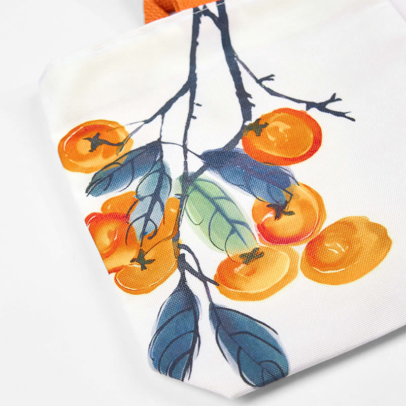 Bolso de mano de lona de caqui Buddha Stones