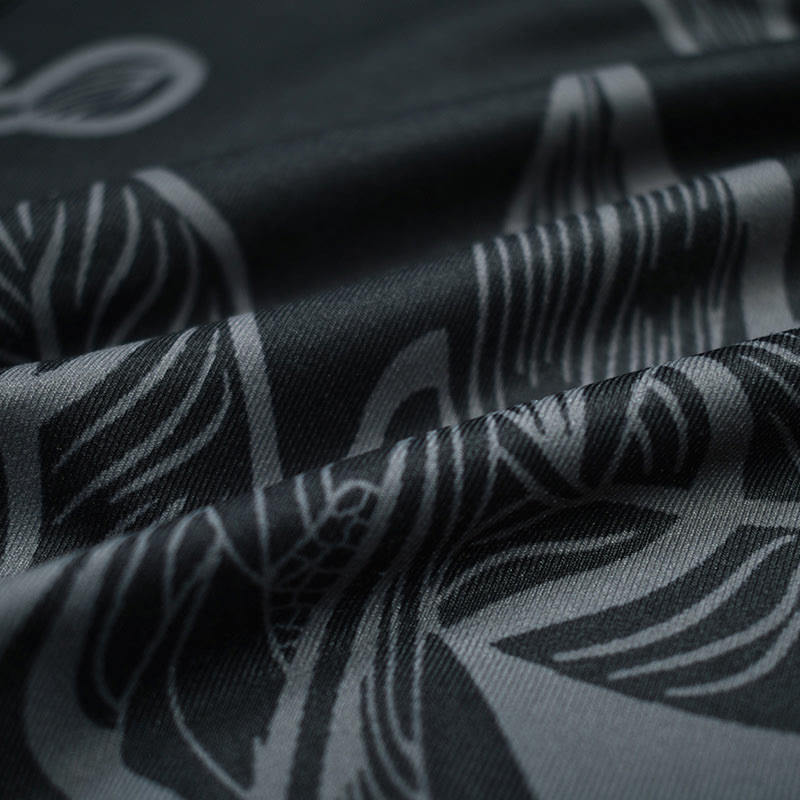 Leggings deportivos de fitness con estampado de hojas simples para mujeres Buddha Stones - image 11