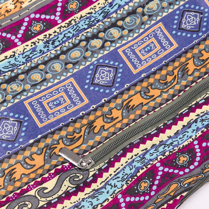 Bolso bandolera de algodón con rayas de colores Buddha Stones