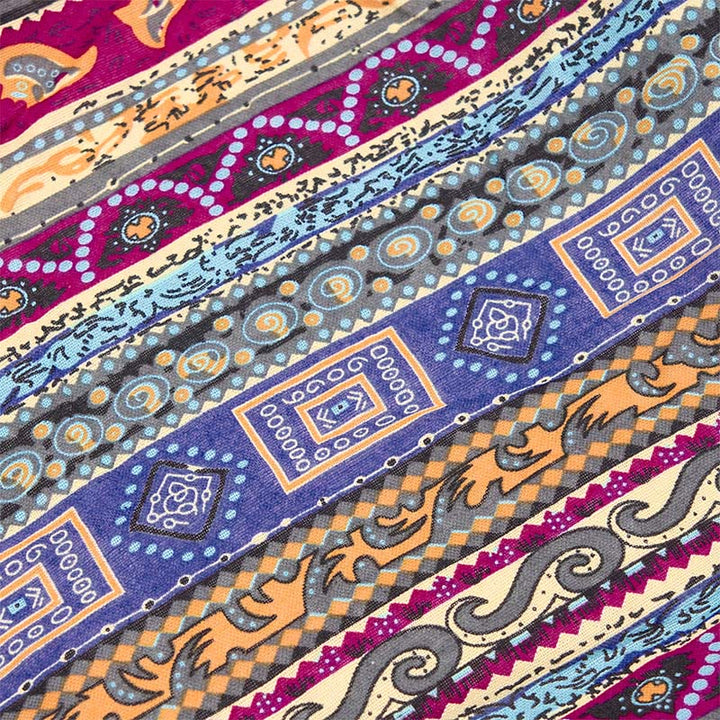 Bolso bandolera de algodón con rayas de colores Buddha Stones