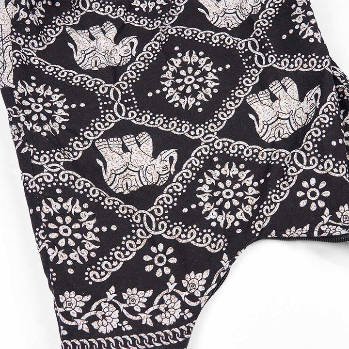 Bolso bandolera de algodón con rayas de elefante Buddha Stones