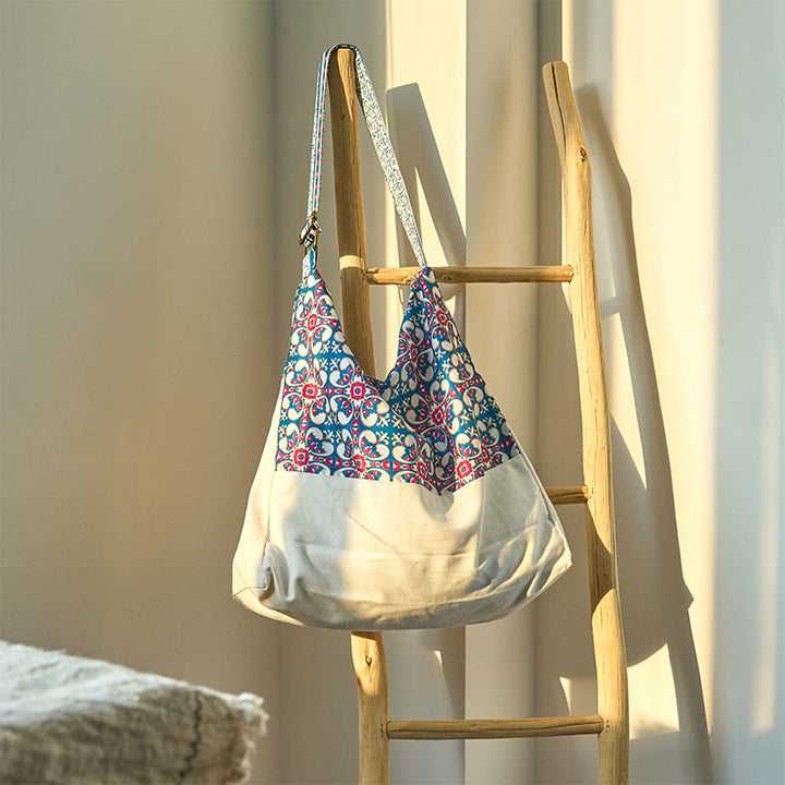 Bolso de algodón tipo bandolera Buddha Stones