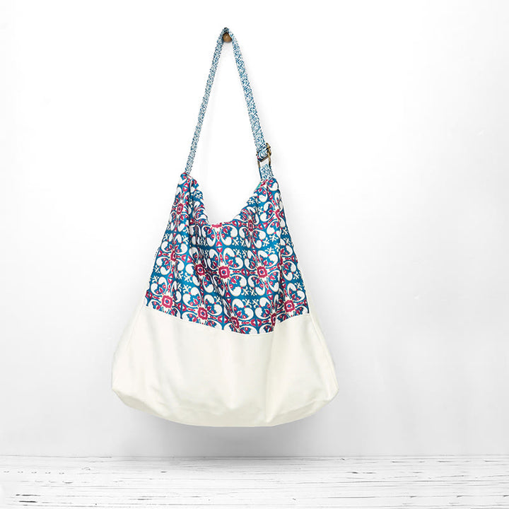 Bolso de algodón tipo bandolera Buddha Stones