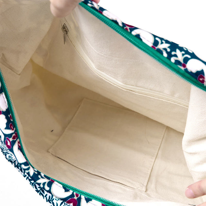 Bolso de algodón tipo bandolera Buddha Stones