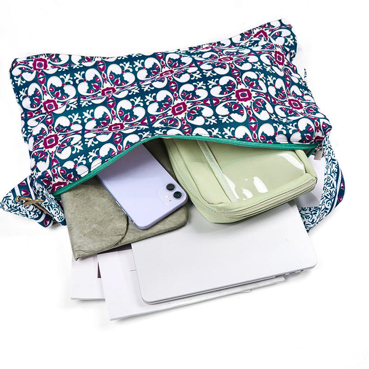 Bolso de algodón tipo bandolera Buddha Stones