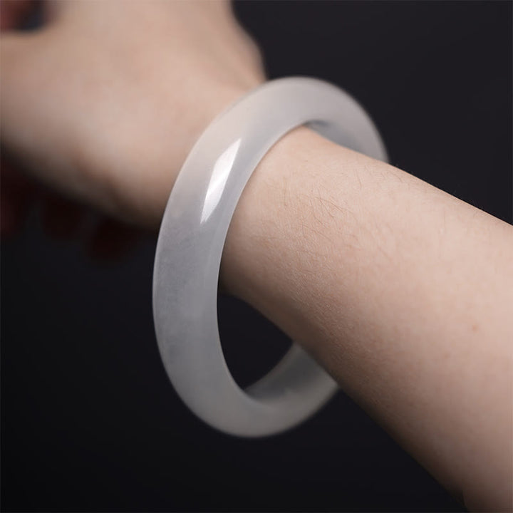 Buddha Stones Pulsera de Jade Seda Dorada Natural Riqueza Suerte