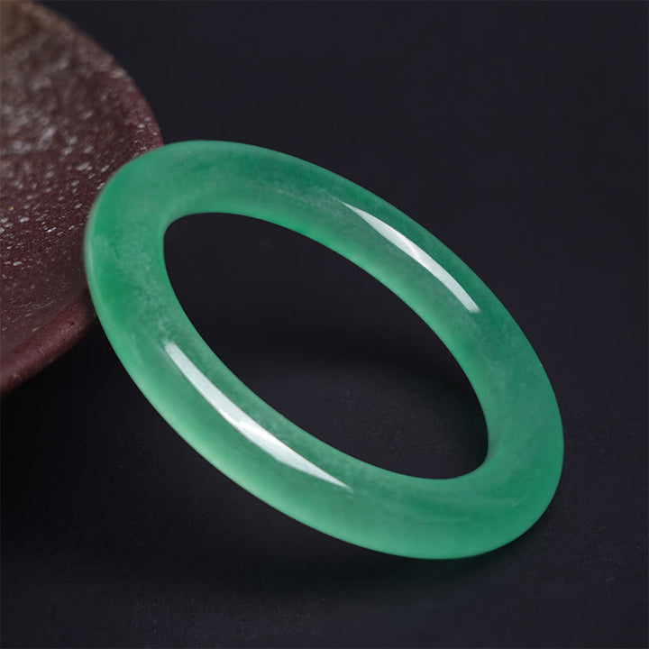 Buddha Stones Pulsera de Jade Natural de Suerte y Prosperidad