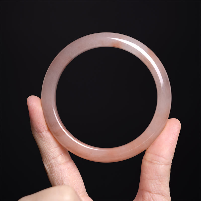 Pulsera de la Suerte de Jade de Seda Dorada Rosa de Buddha Stones