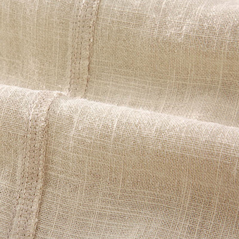 Pantalones de Hombre Buddha Stones en Color Sólido de Lino y Ramio con Cintura Ajustable y Bolsillos - image 5