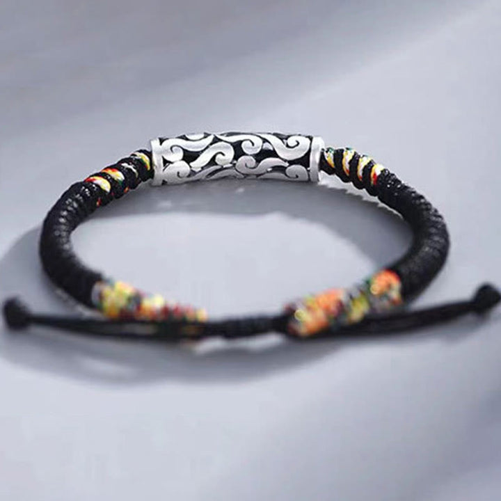 Pulsera de Piedra de Buda y Cobre con nubes auspiciosas de la suerte