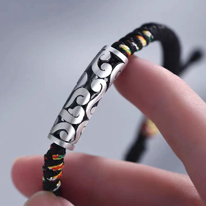 Pulsera de Piedra de Buda y Cobre con nubes auspiciosas de la suerte