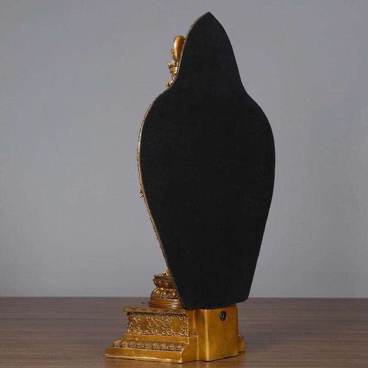 Buddha Stones Estatua de Decoración de Avalokitesvara Kwan Yin de Mil Brazos de Latón Cobre Hecha a Mano