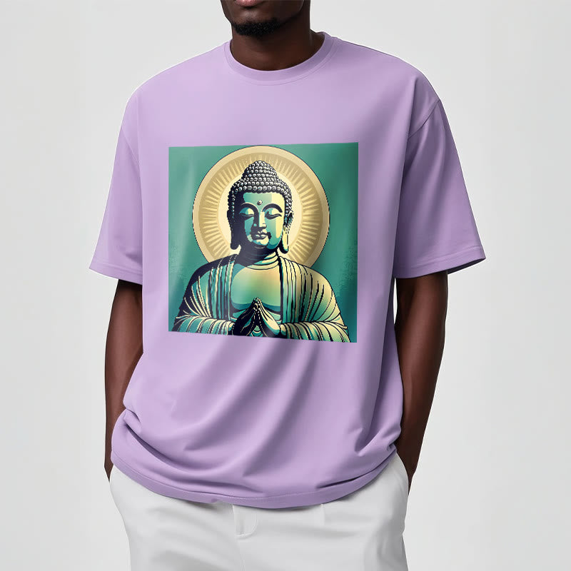 Camisa Buddha Stones Aura Green Buddha Tee - image 17