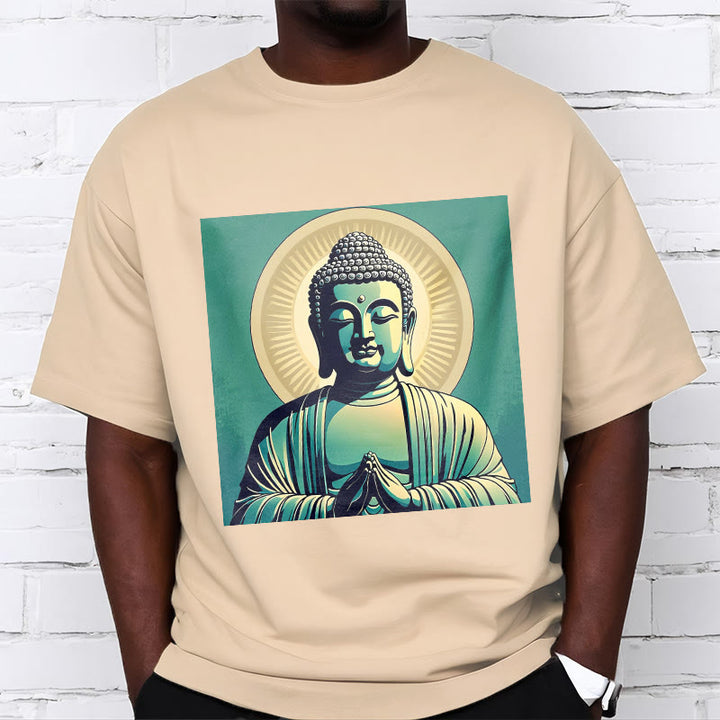 Camisa Buddha Stones Aura Green Buddha Tee - image 11