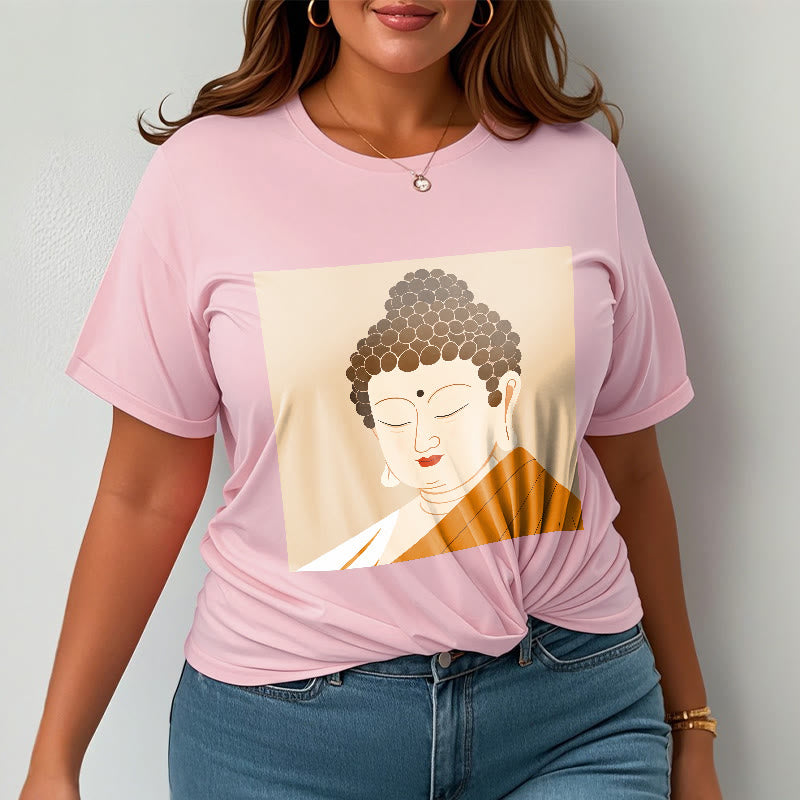Camiseta de Buda con Piedras, Ojos Cerrados y Relajación - image 13