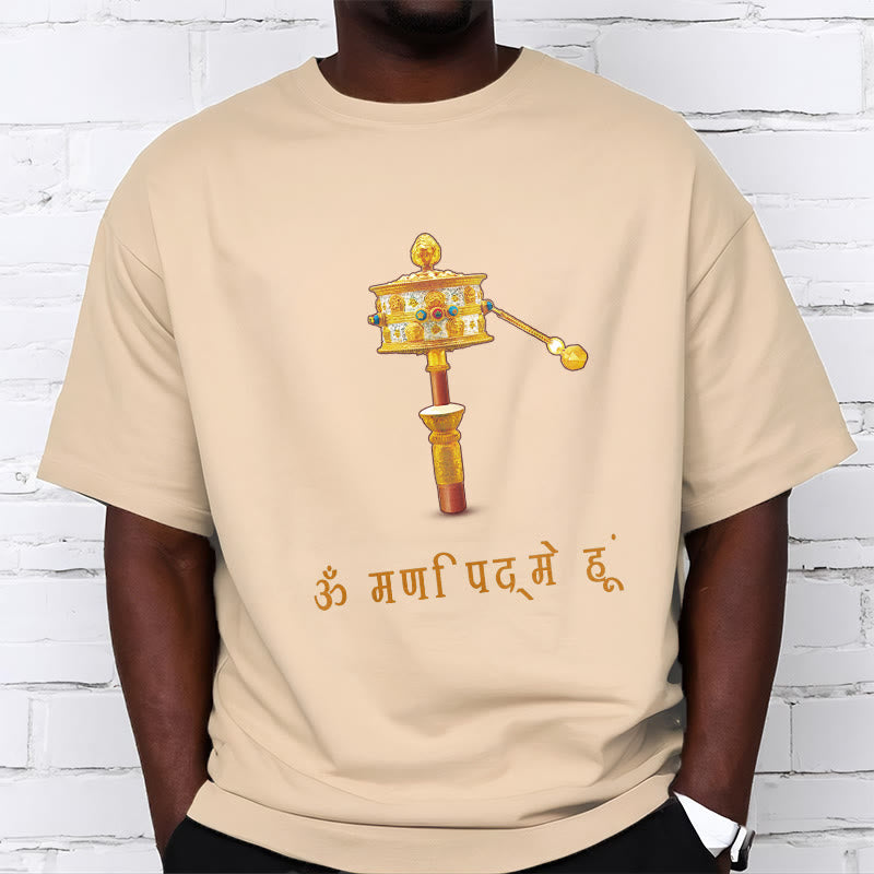 Camiseta con la rueda de oración OM NAMAH SHIVAYA en sánscrito de Buddha Stones - image 10