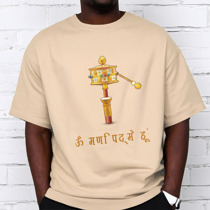 Camiseta con la rueda de oración OM NAMAH SHIVAYA en sánscrito de Buddha Stones - image 10