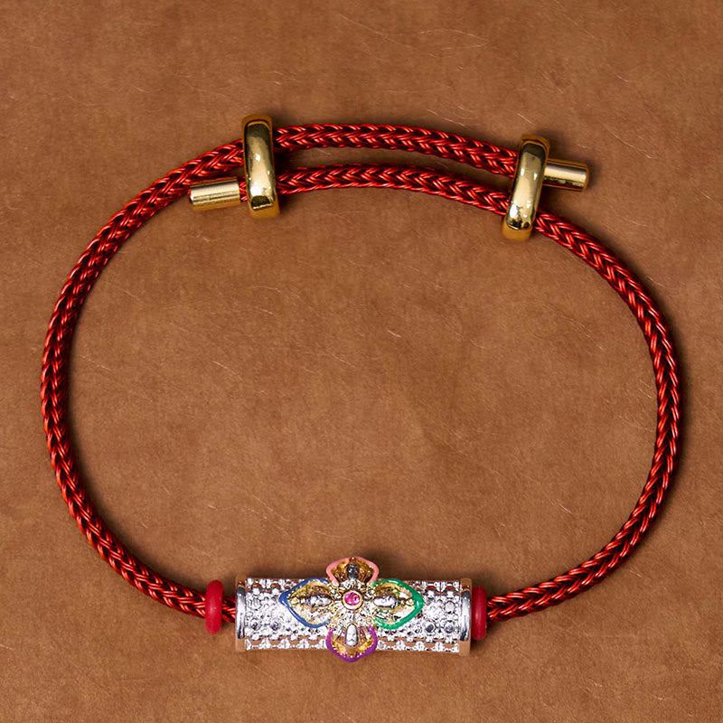 Pulsera de Cuerda Roja de Suerte de Cobre Buddha Stones