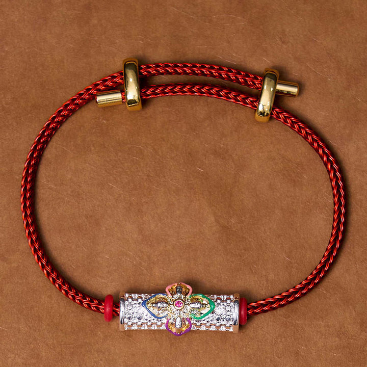 Pulsera de Cuerda Roja de Suerte de Cobre Buddha Stones