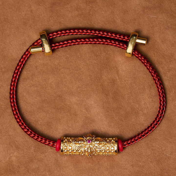 Pulsera de Cuerda Roja de Suerte de Cobre Buddha Stones