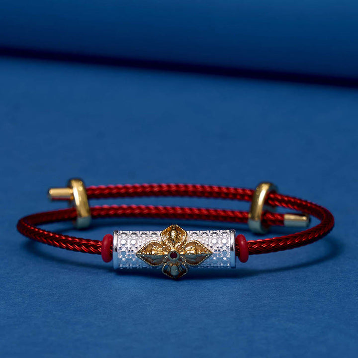 Pulsera de Cuerda Roja de Suerte de Cobre Buddha Stones