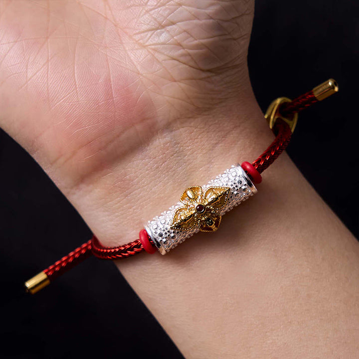 Pulsera de Cuerda Roja de Suerte de Cobre Buddha Stones