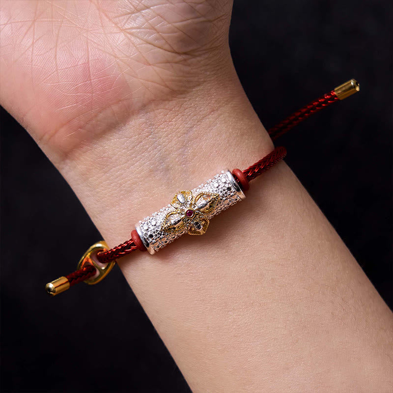 Pulsera de Cuerda Roja de Suerte de Cobre Buddha Stones
