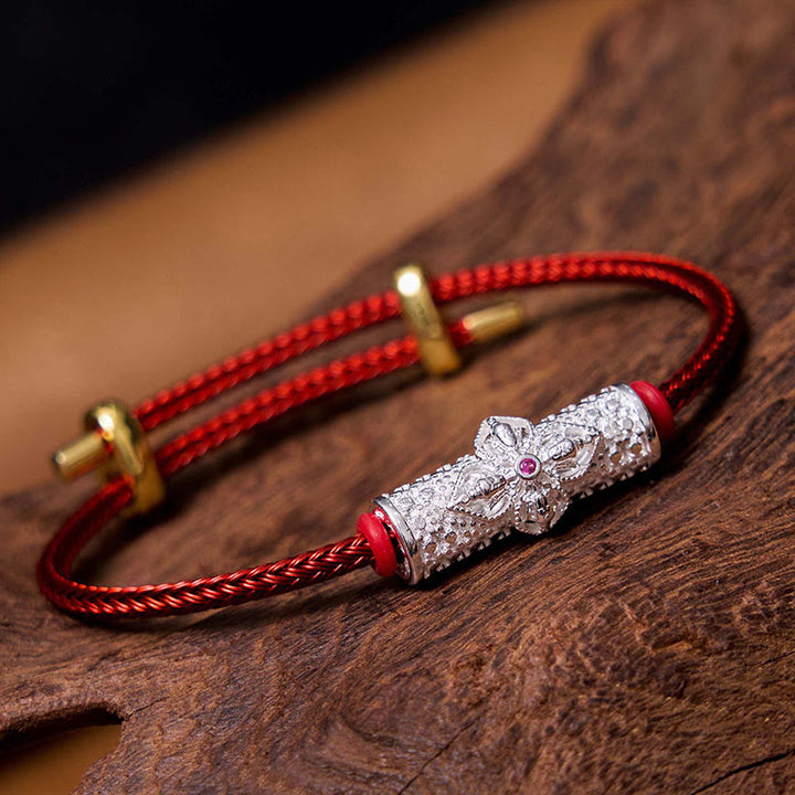 Pulsera de Cuerda Roja de Suerte de Cobre Buddha Stones
