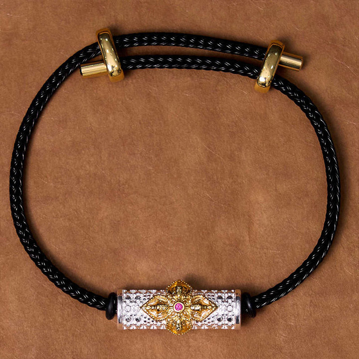 Pulsera de Cuerda Roja de Suerte de Cobre Buddha Stones