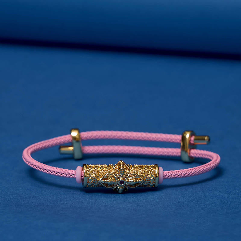 Pulsera de Cuerda Roja de Suerte de Cobre Buddha Stones