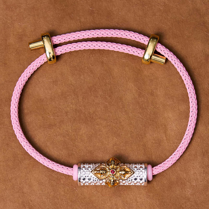 Pulsera de Cuerda Roja de Suerte de Cobre Buddha Stones