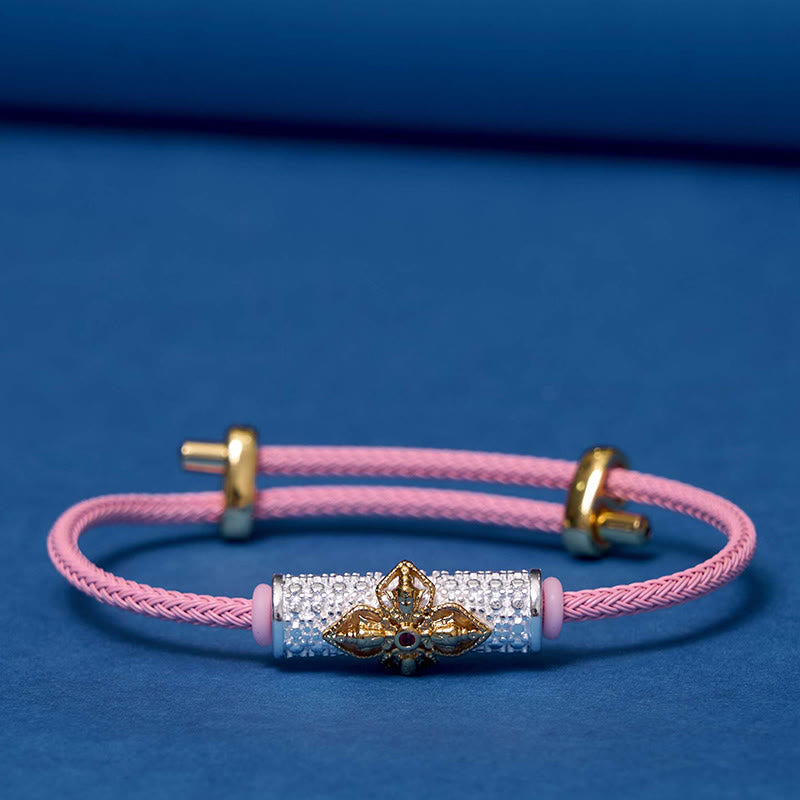 Pulsera de Cuerda Roja de Suerte de Cobre Buddha Stones