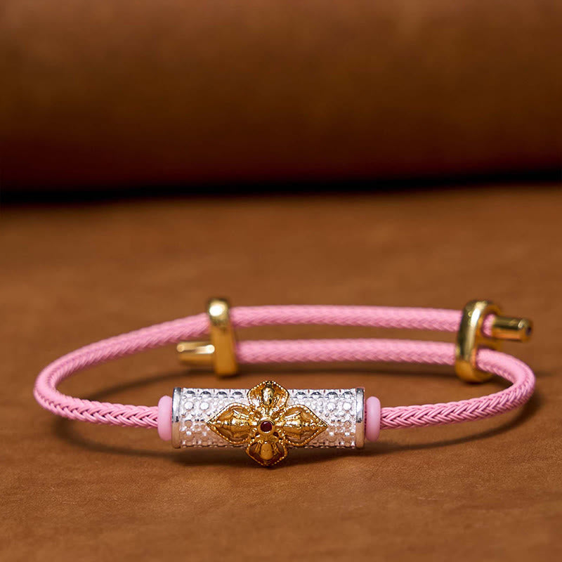 Pulsera de Cuerda Roja de Suerte de Cobre Buddha Stones