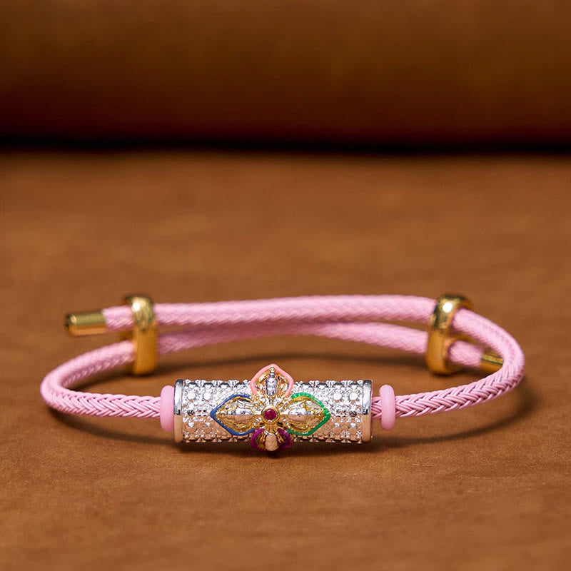 Pulsera de Cuerda Roja de Suerte de Cobre Buddha Stones