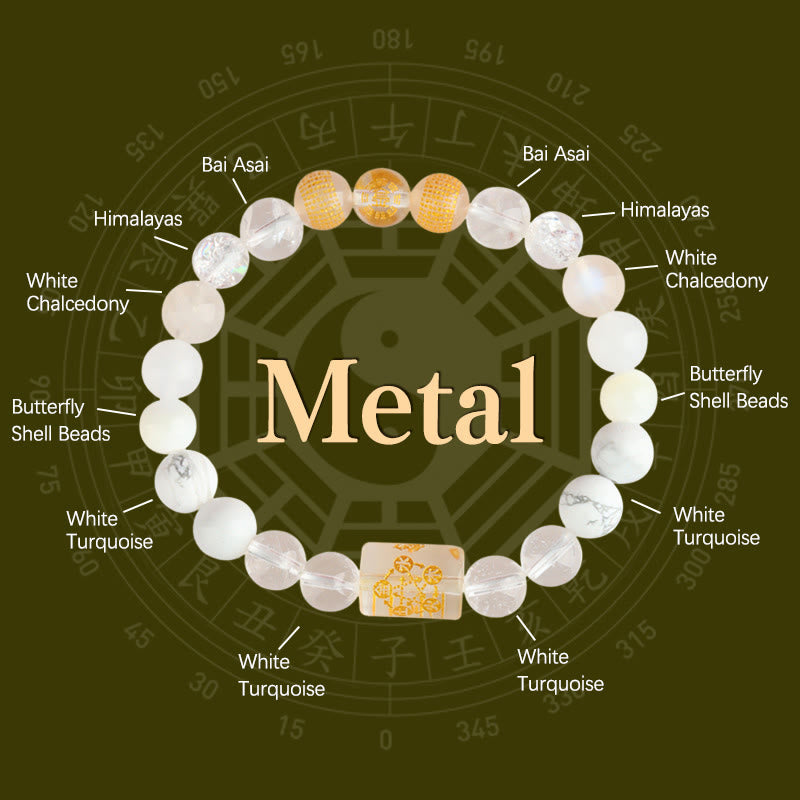 Pulsera de la suerte y la riqueza con Buddha Stones, cinco elementos, dios de la riqueza, varios cristales de ágata