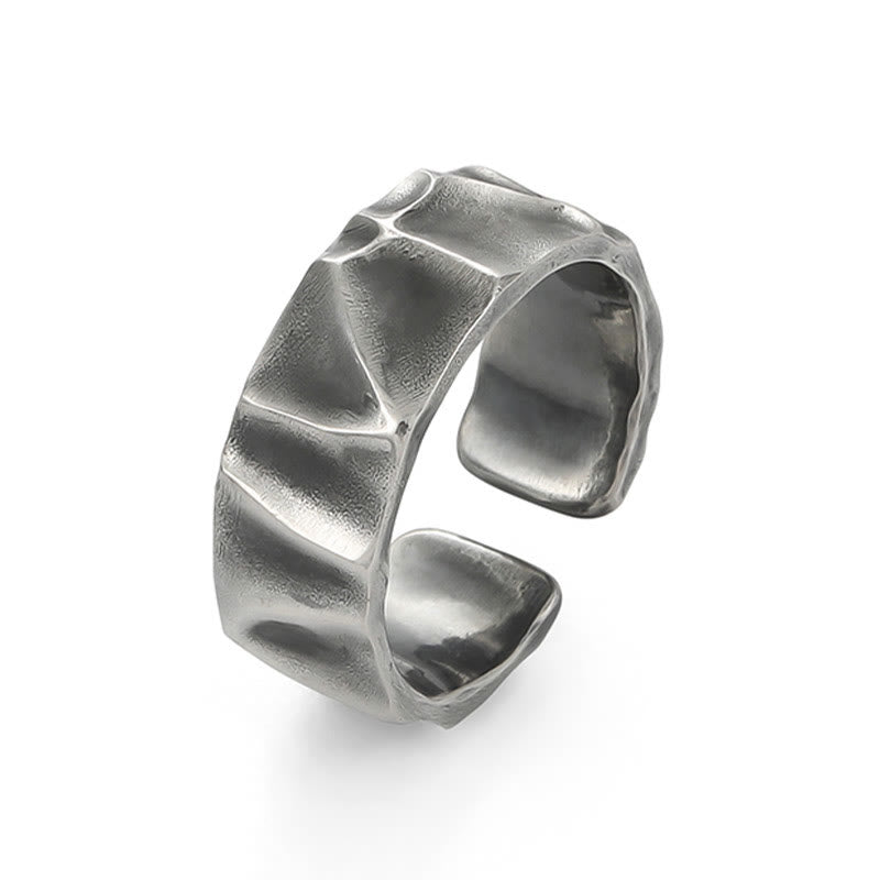 Anillo de protección ajustable de plata de ley 999 con Buddha Stones - image 3